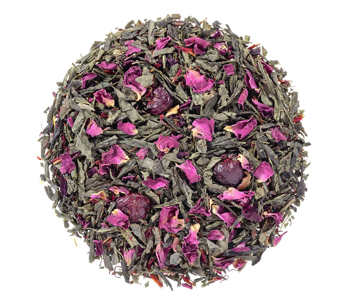 Groene Cranberry Rose thee